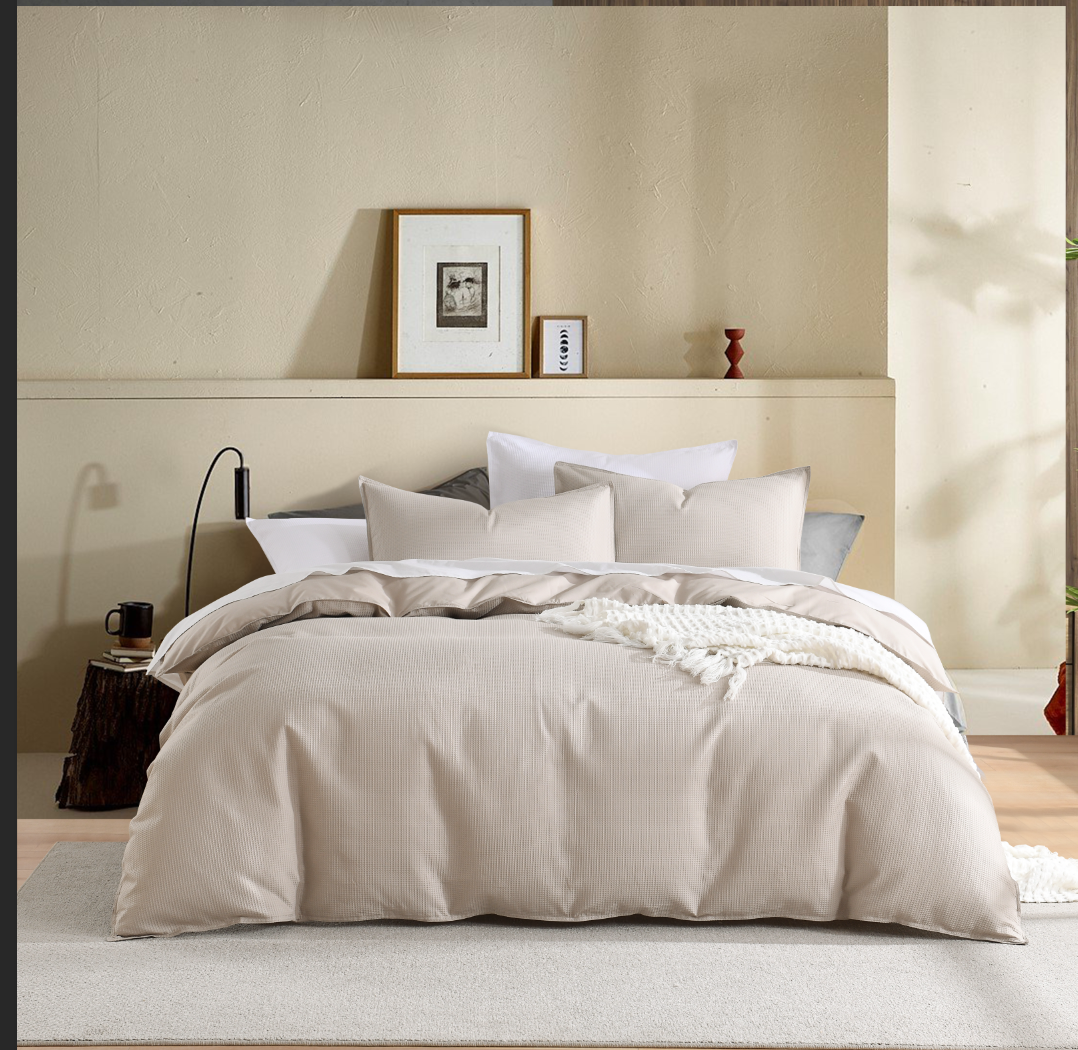 Harper Home Waffle Weave Quilt Cover Set