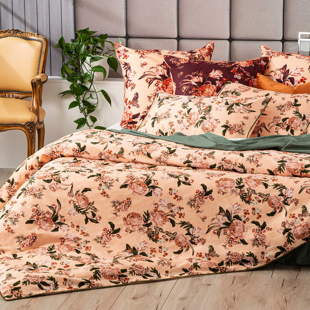 Renee Taylor Secret Garden Quilt cover Set 300 Thread Count 100% Cotton