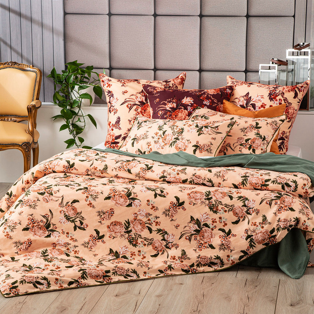 Renee Taylor Secret Garden Quilt cover Set 300 Thread Count 100% Cotton