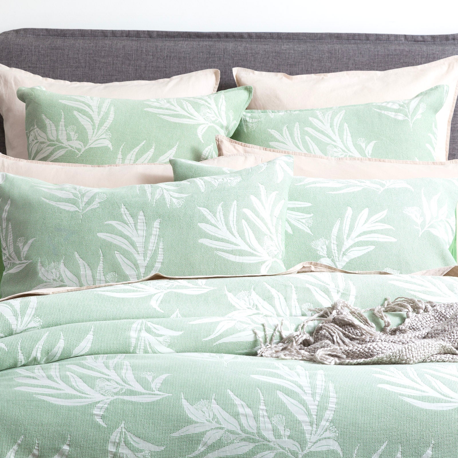 Native Quilt cover set Cotton Jacquard Juniper-2