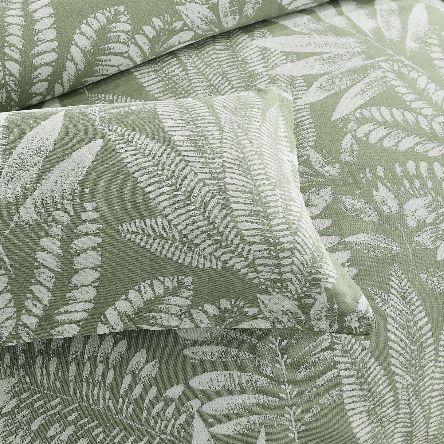 Lansfield Quilt Cover Set Jacquard Sage-3