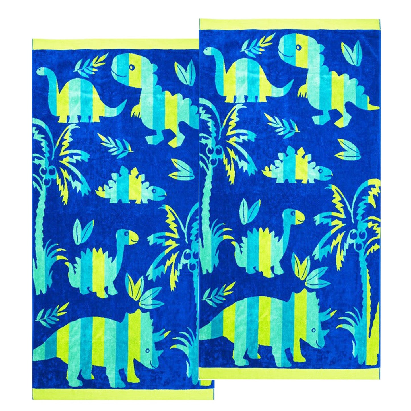 Dinosours Velour Kids Beach Towel 2 Pack