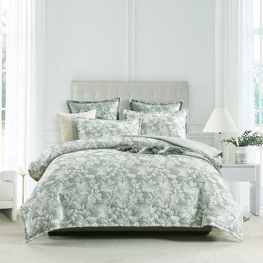 Indiana Quilt Cover Set Jacquard Fern-0