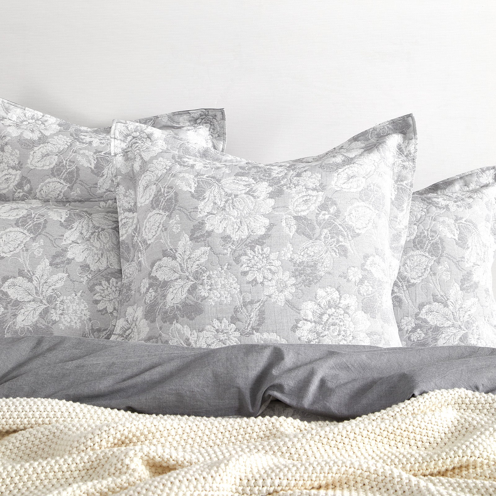 Sigma Quilt Cover Set Charcoal-3