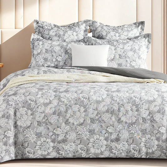 Sigma Quilt Cover Set Charcoal-0