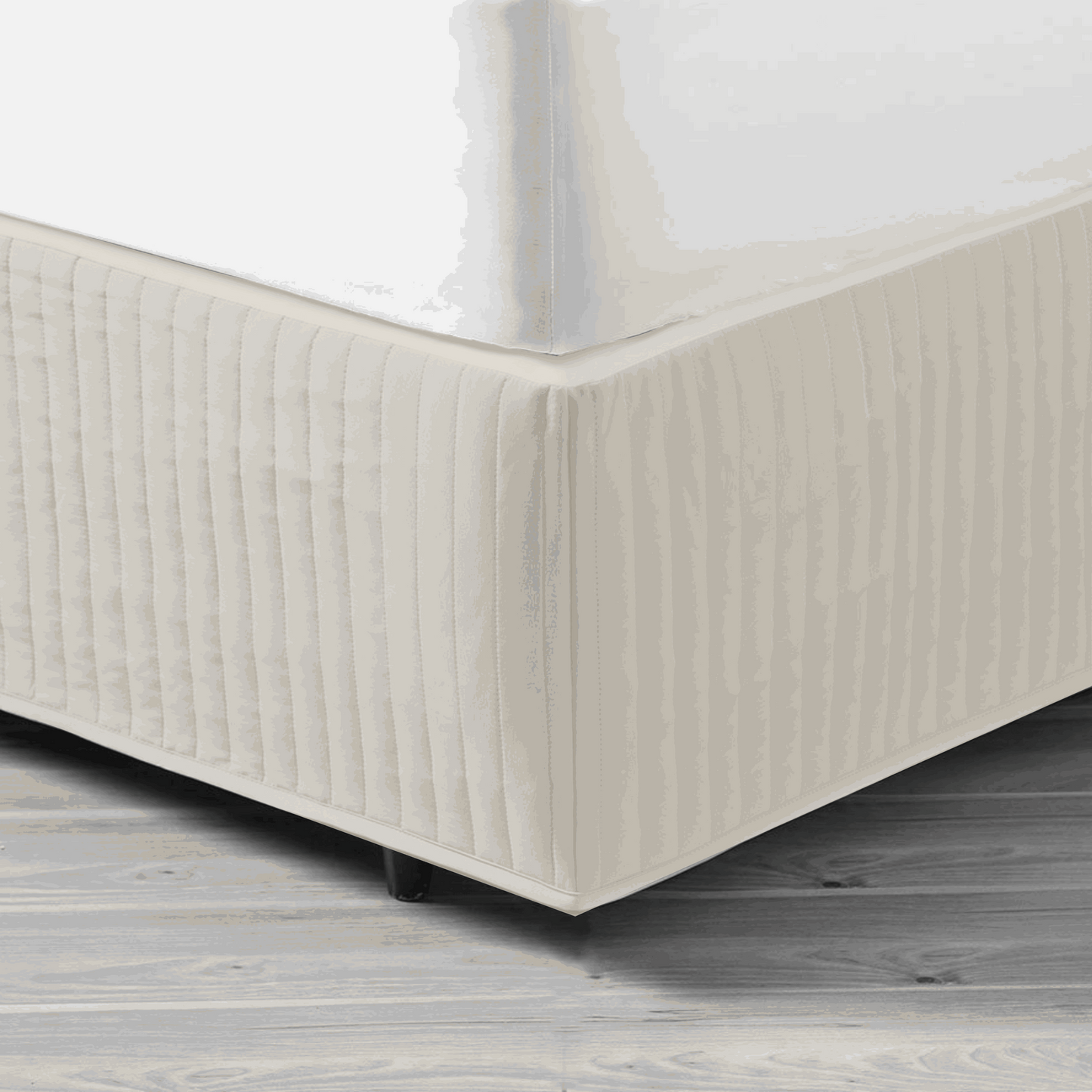 In 2 Linen King Bed Quilted Valance