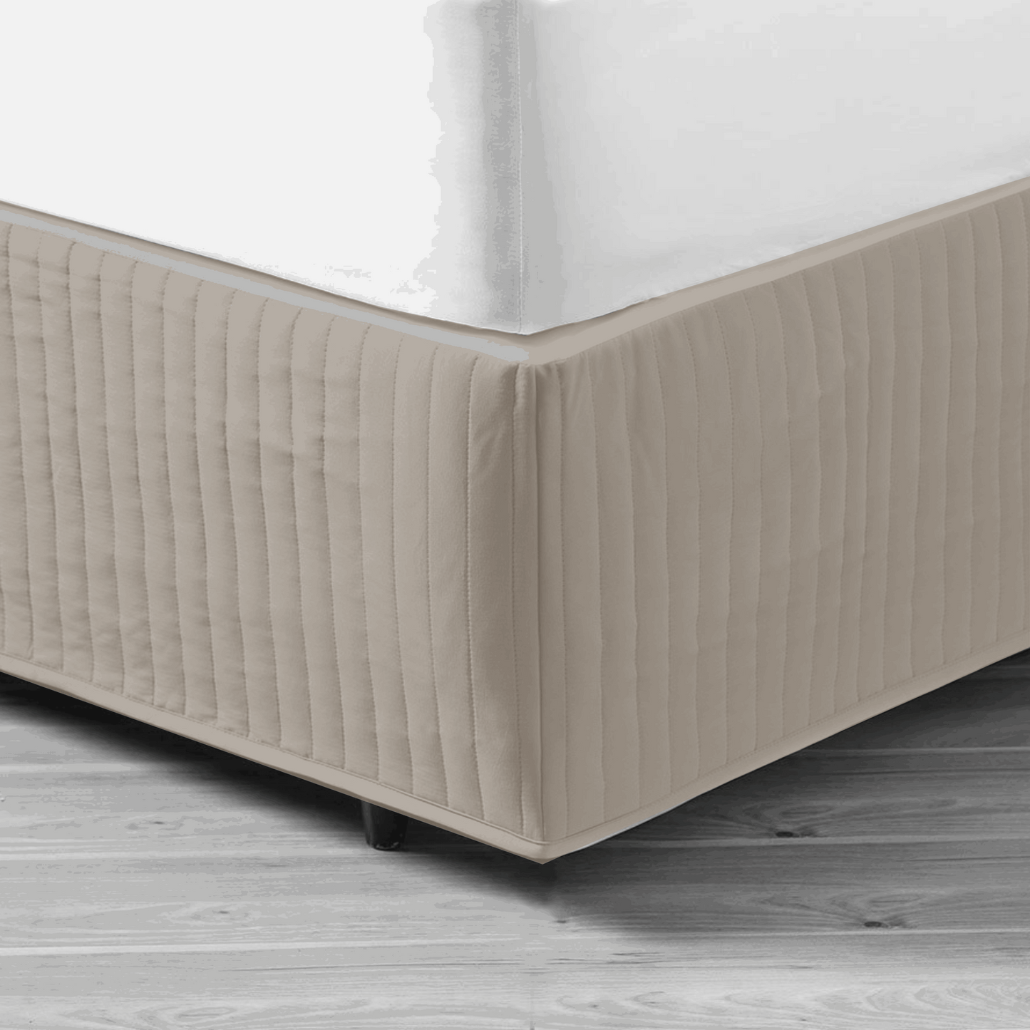 In 2 Linen King Bed Quilted Valance