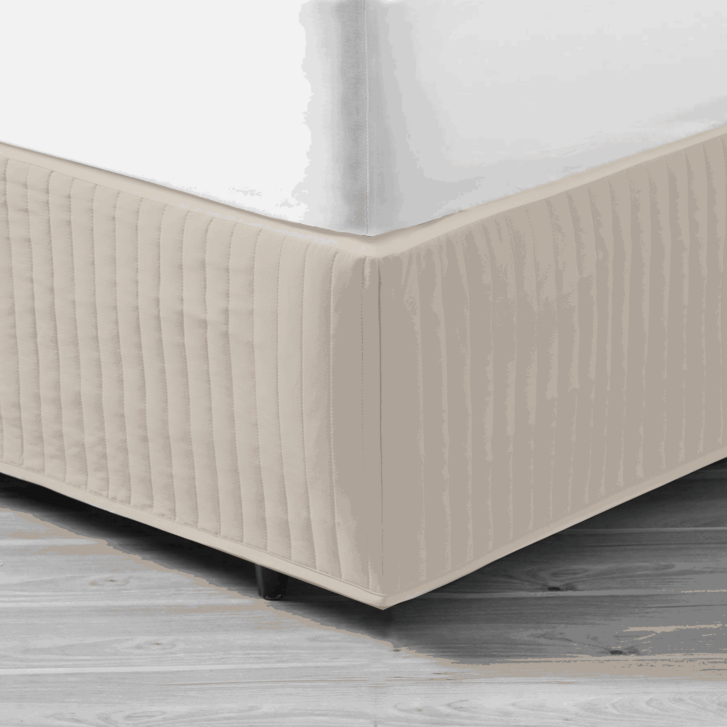 In 2 Linen King Bed Quilted Valance