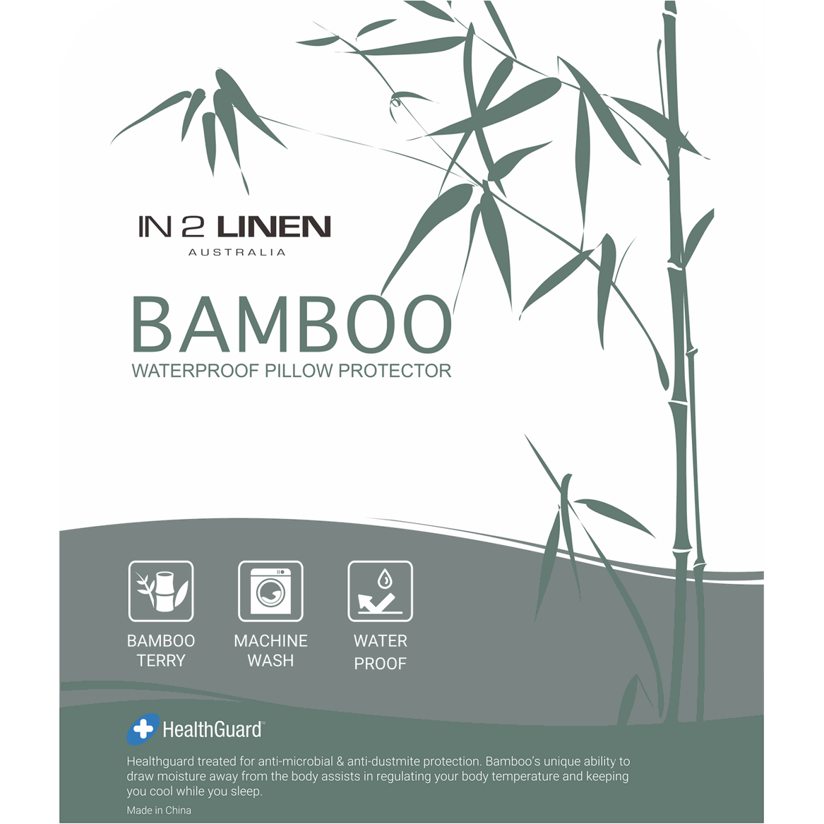 In2Linen Standard Waterproof Bamboo Pillow Protectors