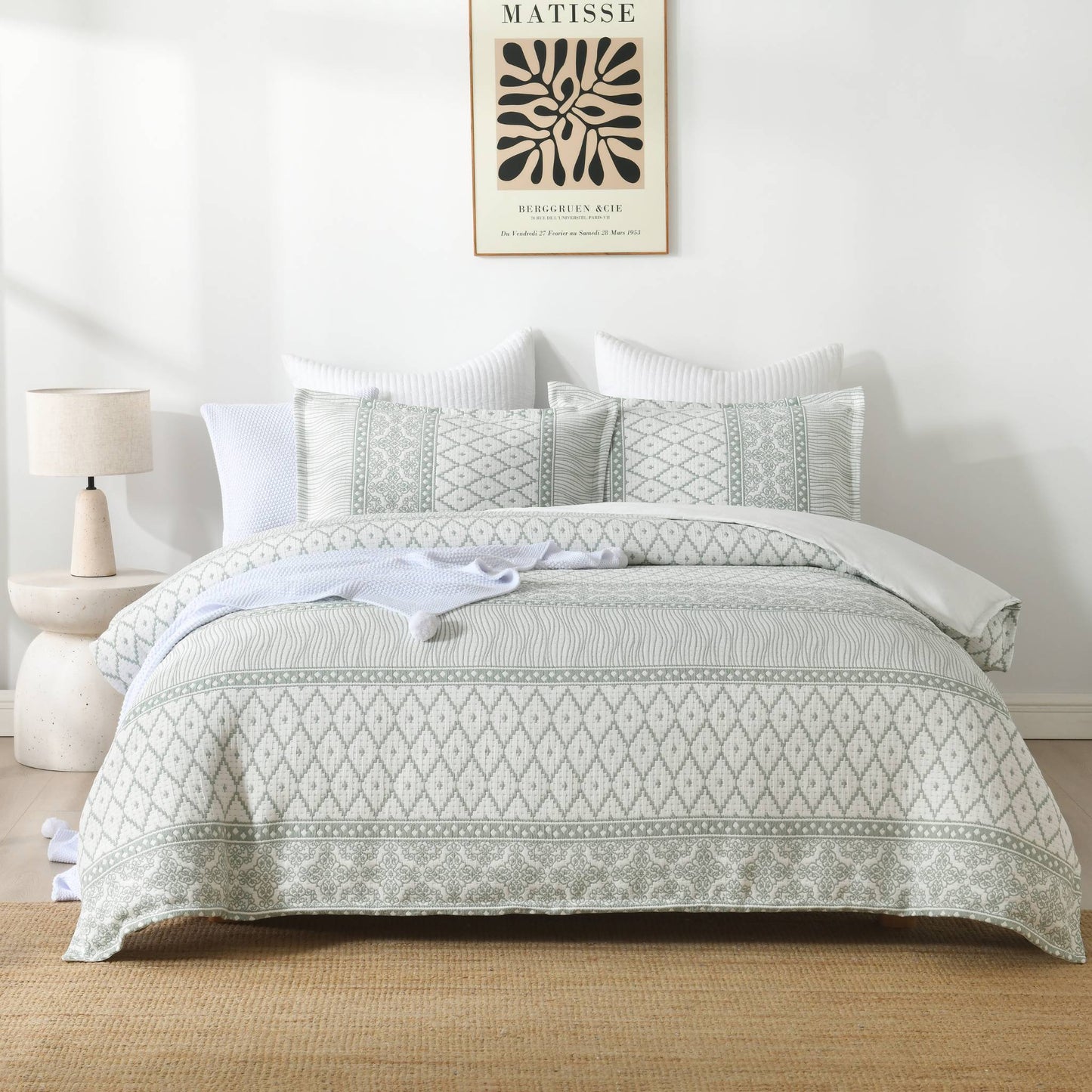 Woven Jaquard Quilt Cover Set Emily