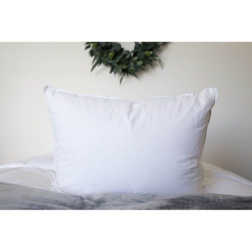 White Duck Down and Feather Pillow