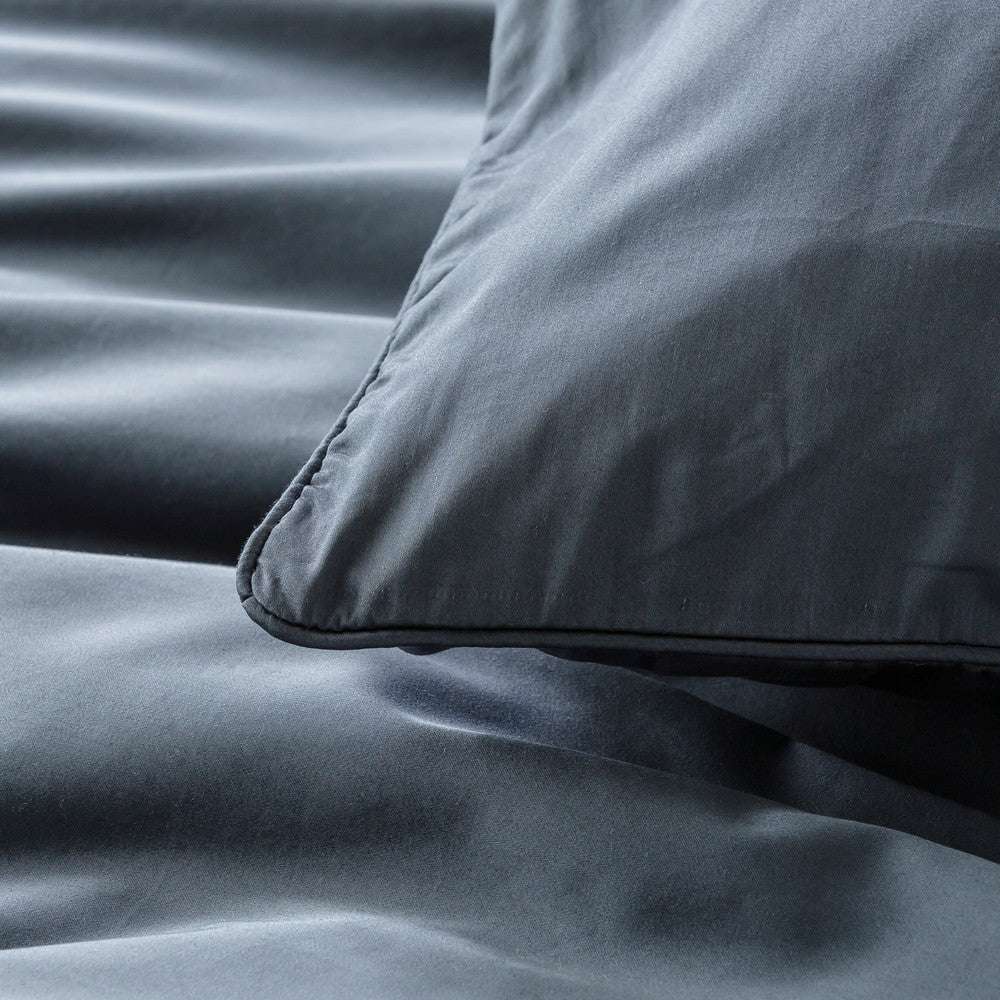 In2Linen 500TC Bamboo Cotton Quilt Cover Set | Prussian Blue