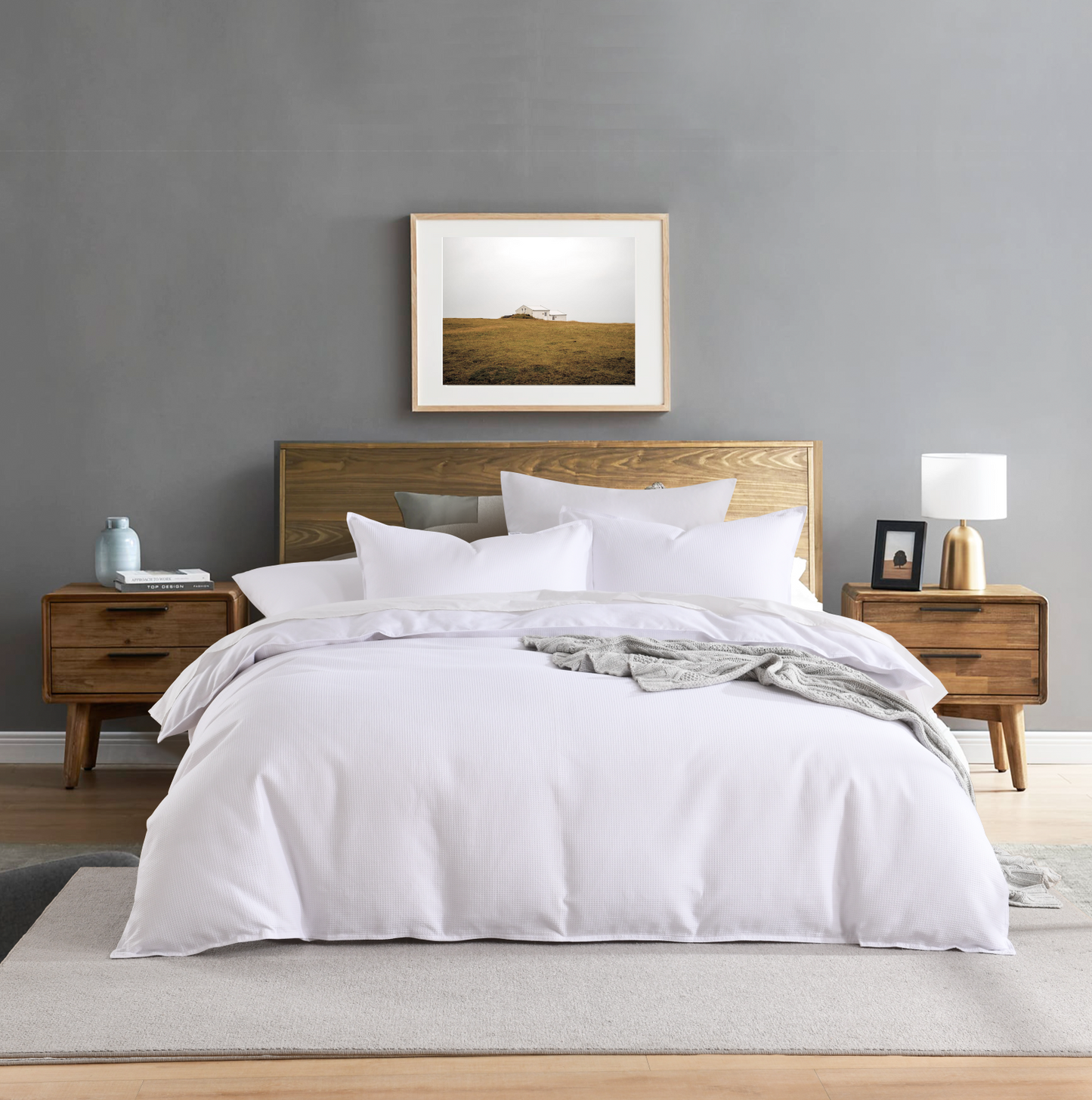 Harper Home Waffle Weave Quilt Cover Set