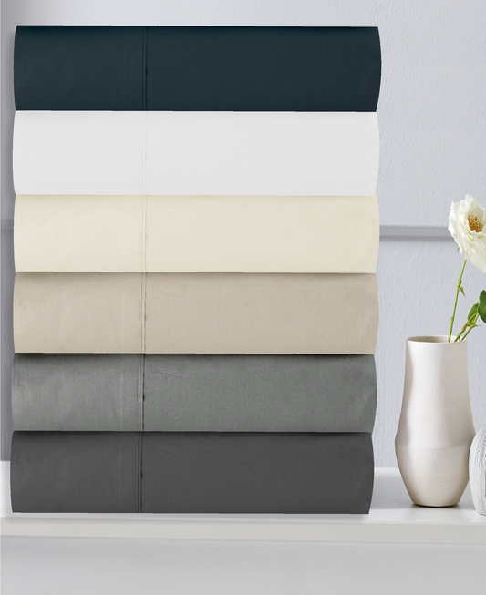 In2Linen Mega King Bed Fitted Sheet 300TC Cotton Percale 50cm  | Assorted colours