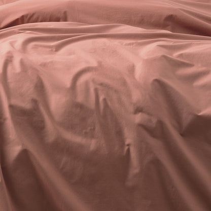 Stone Washed Quilt Cover Set Helena Redwood