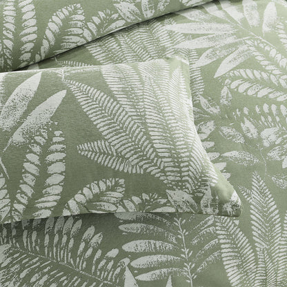 Lansfield Quilt Cover Set Jacquard Sage-3