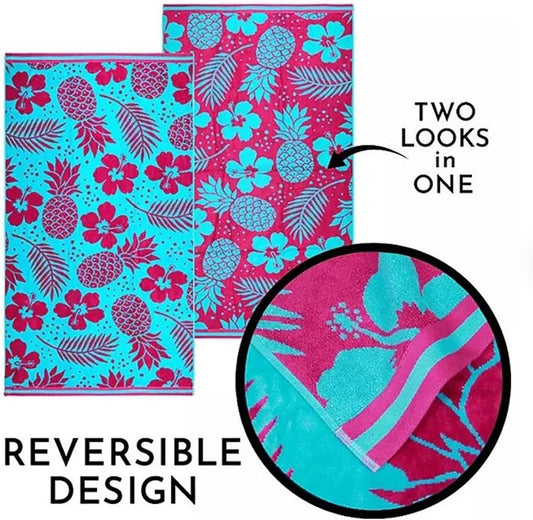 Tropicalia Velour X-Large Beach Towel 2 Pack
