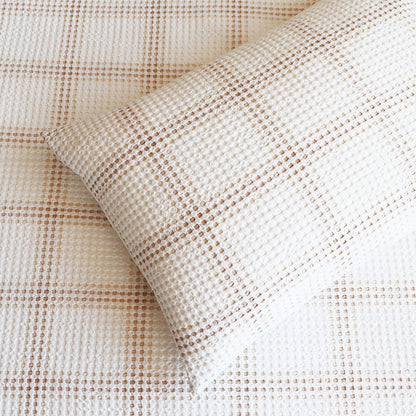 Cohen Waffle Quilt Cover Set Nude-3