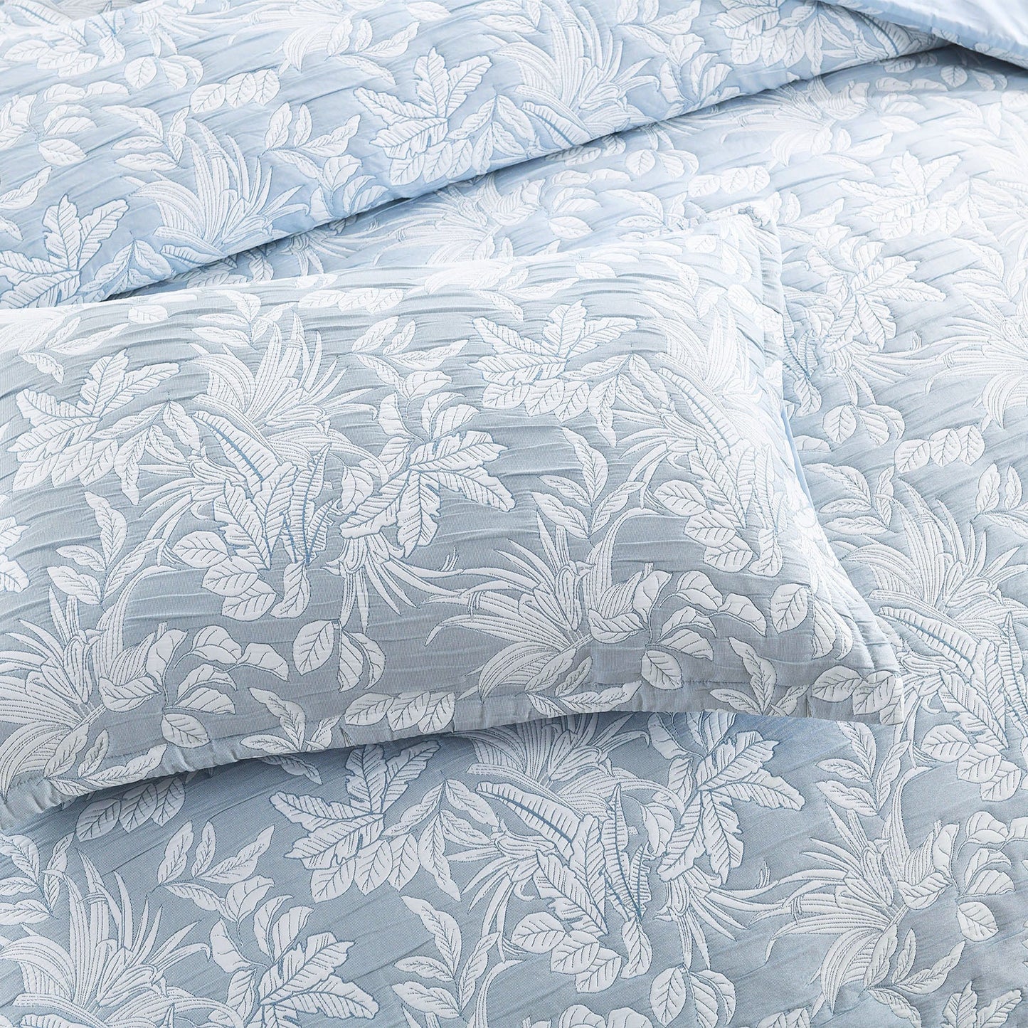 Westley Quilt Cover Set Jacquard Aqua-4