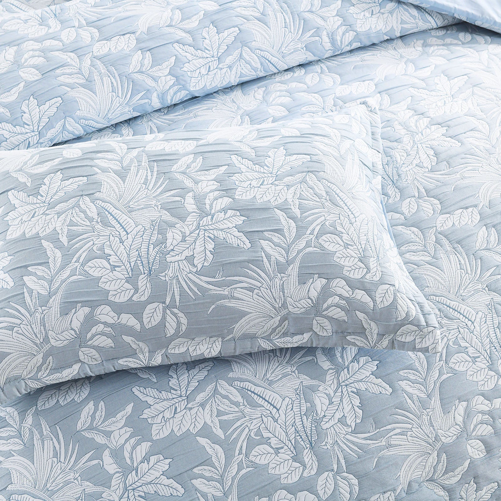 Westley Quilt Cover Set Jacquard Aqua-4
