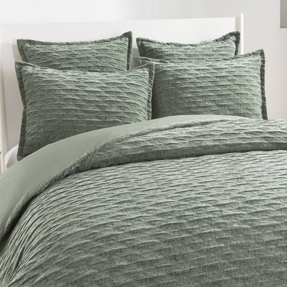 Harper Quilt Cover Set Jacquard Juniper-1