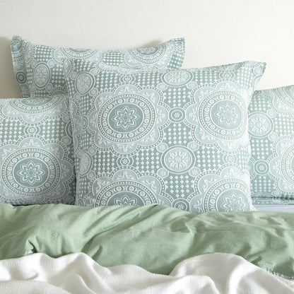 Rizz Quilt Cover Set Sage-3