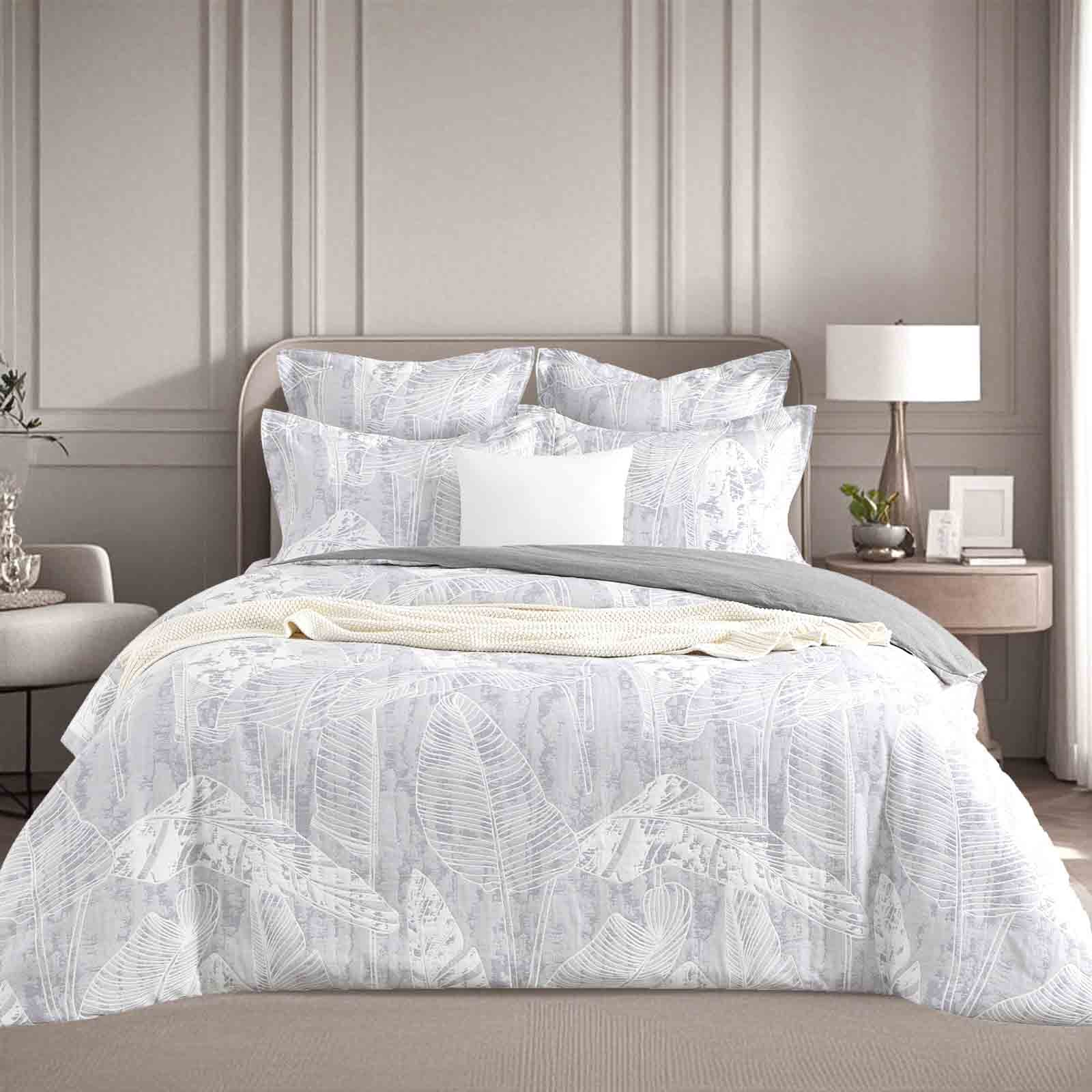 Grove Quilt Cover Set Charcoal-0