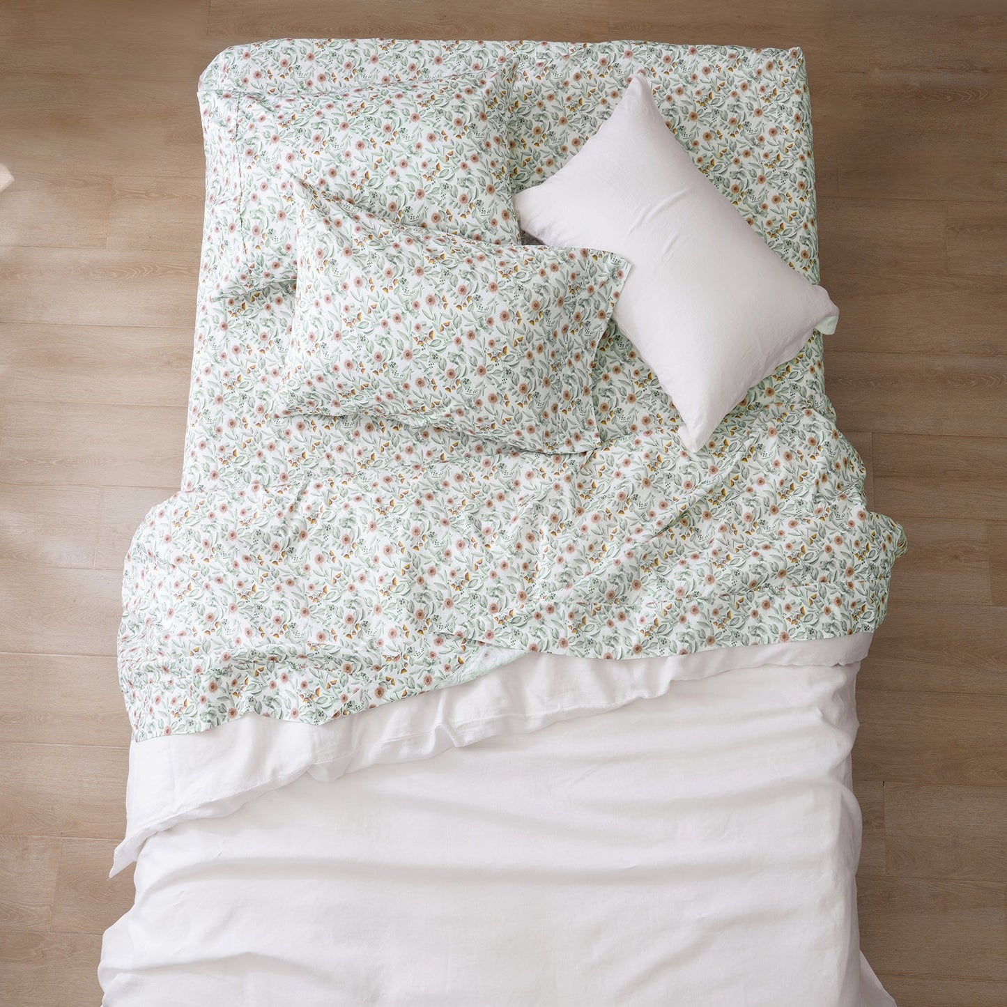 Red Gum Cotton Printed Sheet Set-1