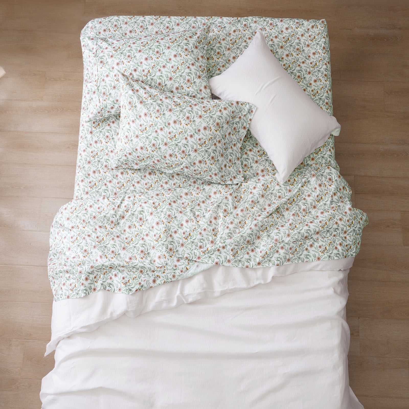 Red Gum Cotton Printed Sheet Set-1