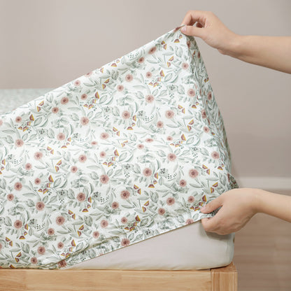 Red Gum Cotton Printed Sheet Set-3