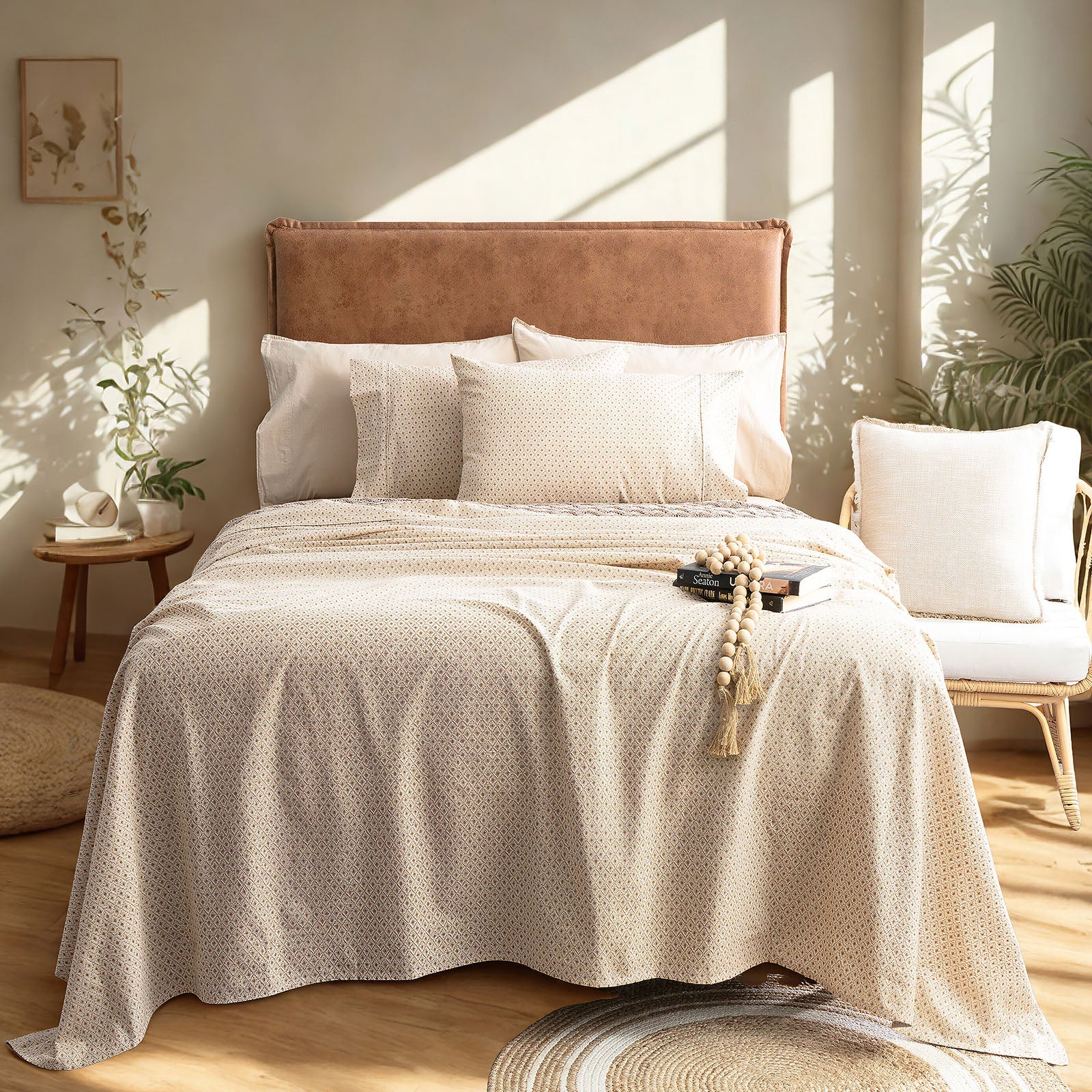 Flannelette Sheets Egyptian Cotton Diamond-0