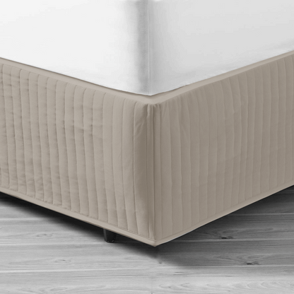 In 2 Linen King Single Bed Quilted Valance