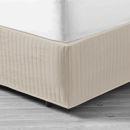 In 2 Linen King Single Bed Quilted Valance