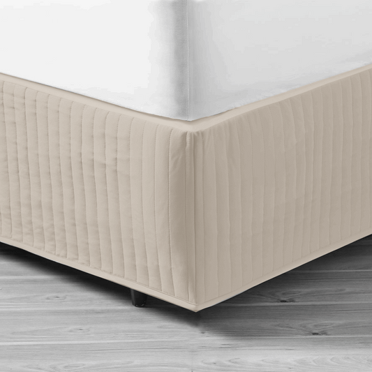 In 2 Linen King Single Bed Quilted Valance