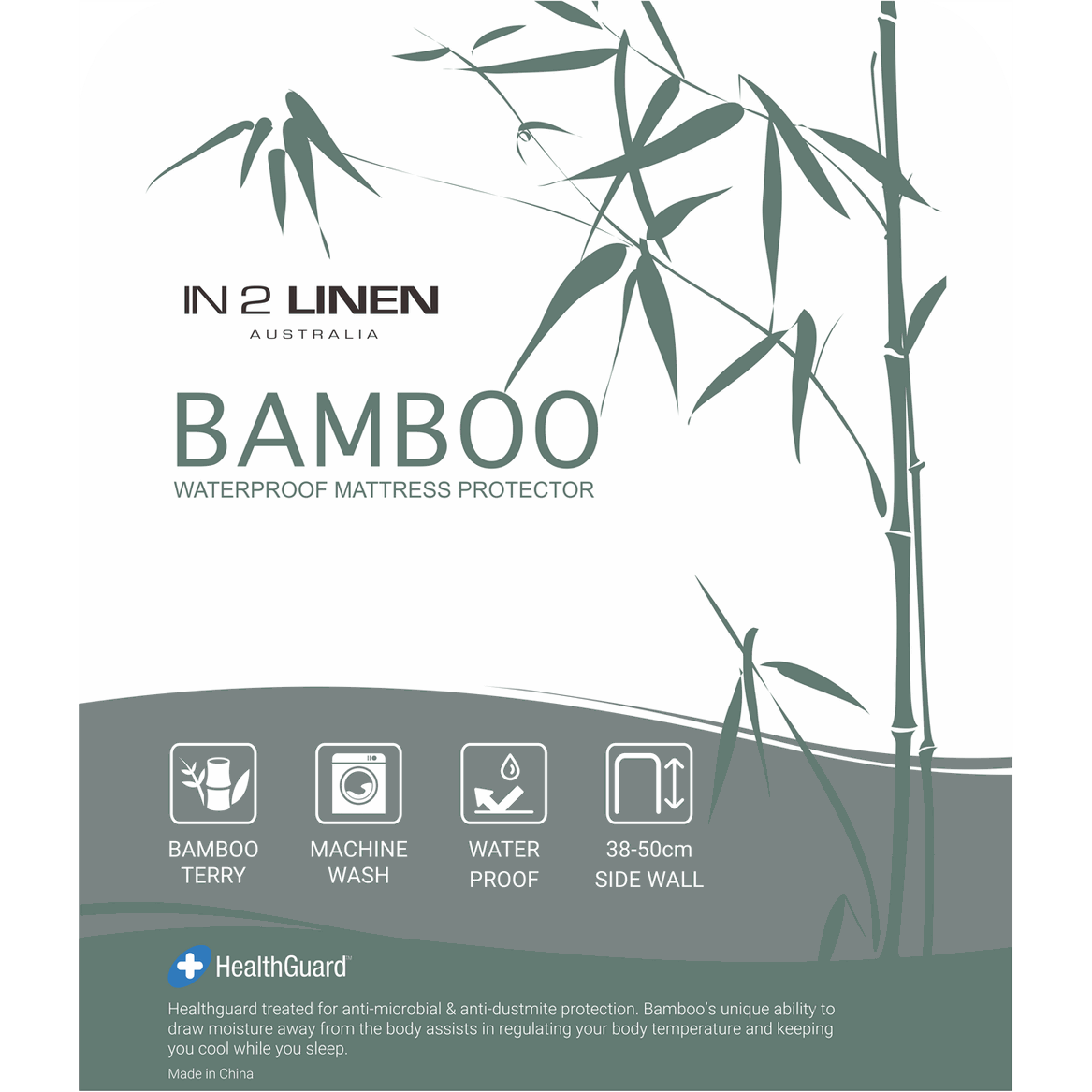 In2Linen Waterproof Bamboo Mattress Protector Fitted