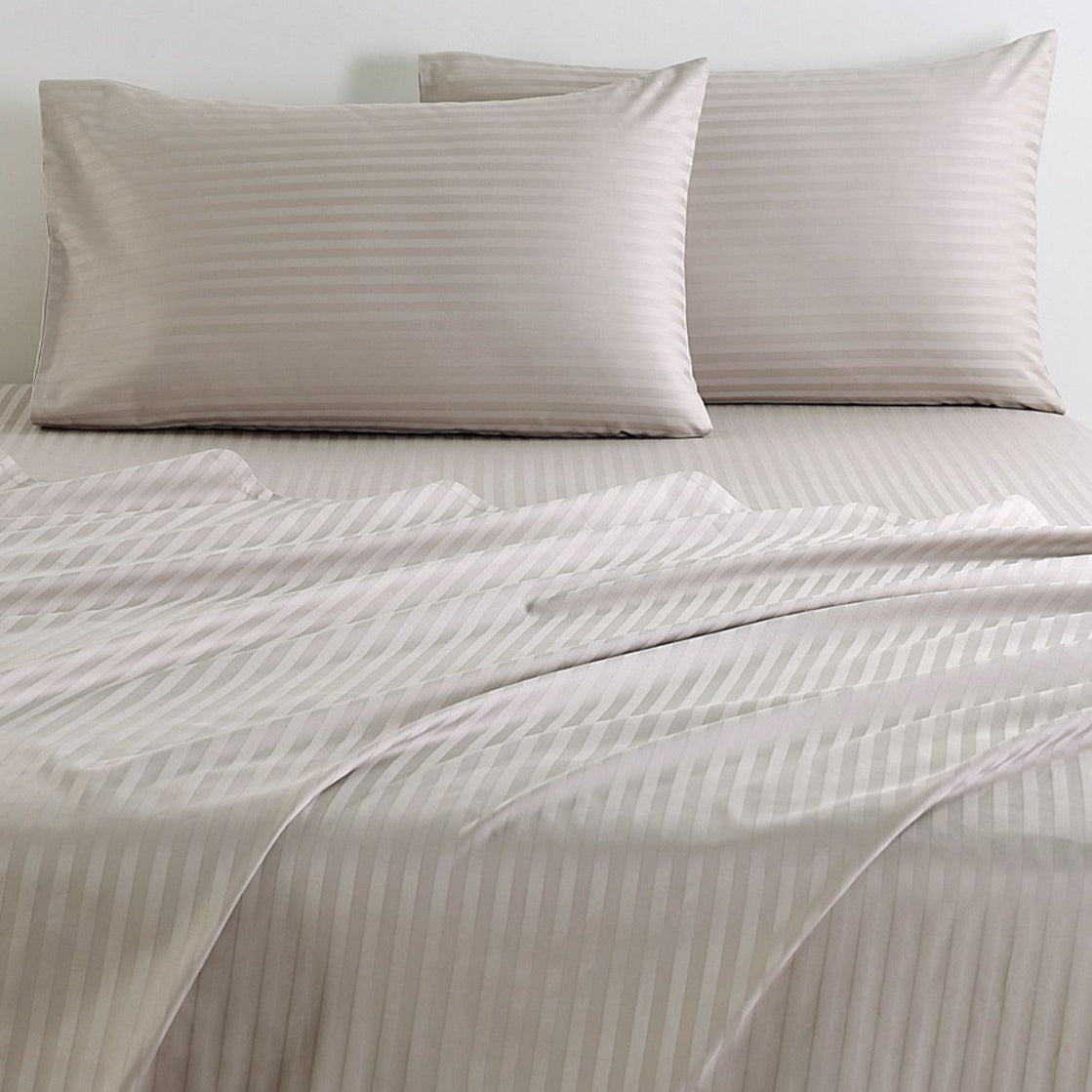 In2Linen Marseille Self Stripe Sheet Set