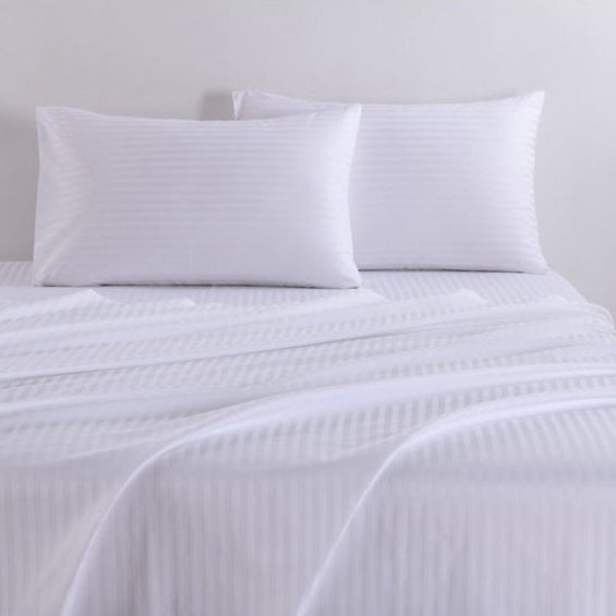 In2Linen Marseille Self Stripe Sheet Set