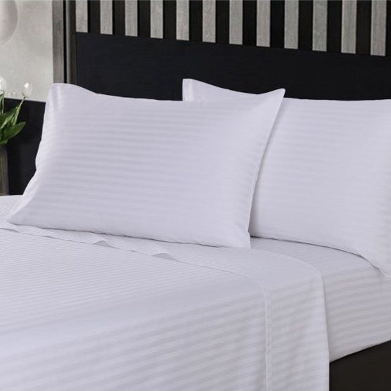 In2Linen Marseille Self Stripe Sheet Set