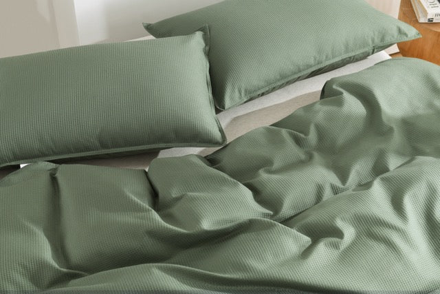 Harper Home Waffle Weave Quilt Cover Set
