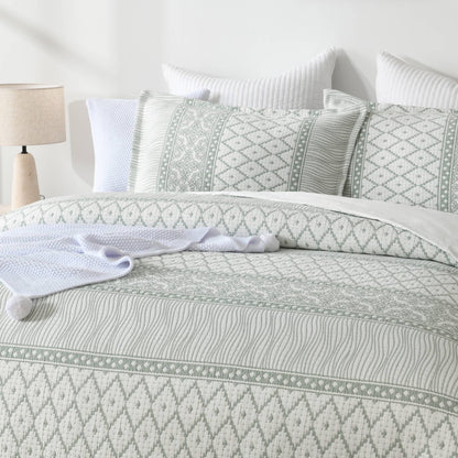 Emily Woven Jaquard Quilt Cover Set