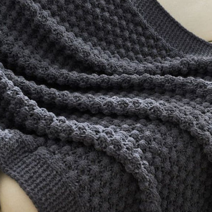 Ruya Knitted Chenille Throw Rug
