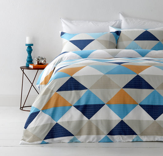 In2Linen Tanika Orange Super King Bed Quilt Cover Set |